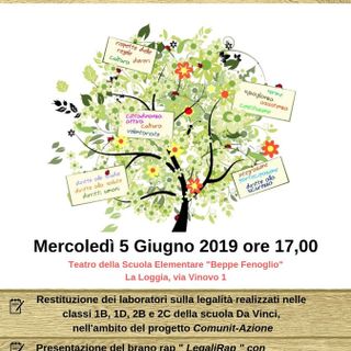 La Loggia, oggi pomeriggio l'evento &quot;Le parole della legalità&quot;