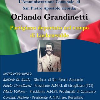 L'ANPI di Grugliasco invitata in Calabria per la Giornata della Memoria