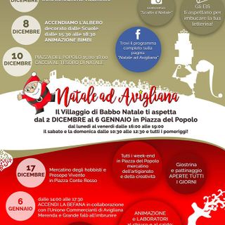 Natale ad Avigliana tutti i giorni in piazza del Popolo dal 2 dicembre al 6 gennaio