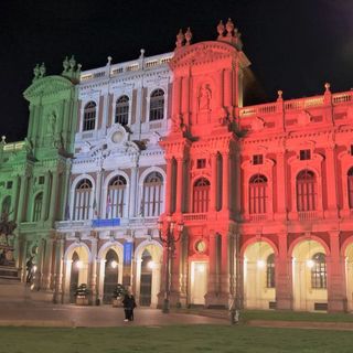 il museo del Risorgimento illuminato col tricolore