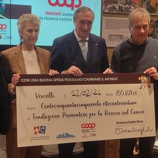 Novacoop a fianco di Candiolo contro il tumore al seno: raccolti 155 mila euro Novacoop a fianco di Candiolo contro il tumore al seno: raccolti 155 mila euro