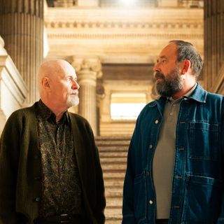 Una scena del film vincitore con i due protagonisti in primo piano
