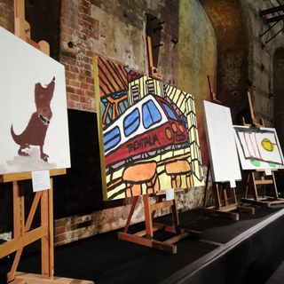 Alle OGR di Torino 4 opere realizzate da artisti con disabilità