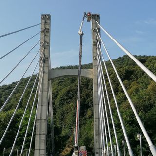 Nuova illuminazione per il ponte strallato sul Sangone