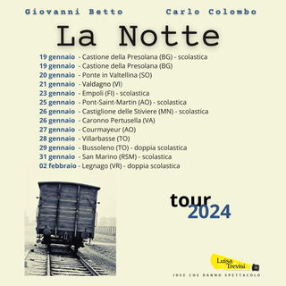 A Villarbasse lo spettacolo &quot;La Notte&quot; per la Giornata della Memoria