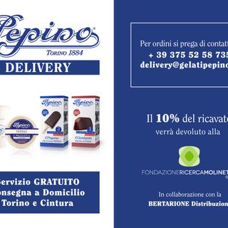 Gelati Pepino attiva il nuovo servizio Delivery a supporto degli ospedali di Torino
