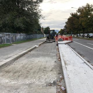 La pista ciclabile di corso Ferrara