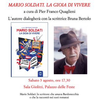 Il 3° agosto a Bardonecchia presentazione del libro "Mario Soldati. La gioia di vivere"