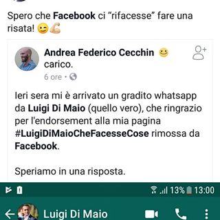 Chiusa la pagina &quot;Luigi Di Maio facesse cose&quot;. Di Maio:&quot;Speriamo che Facebook ci &quot;rifacesse&quot; fare una risata&quot;