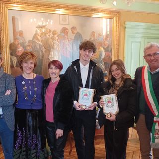 Sophia Berto e Nikita Perotti in Municipio