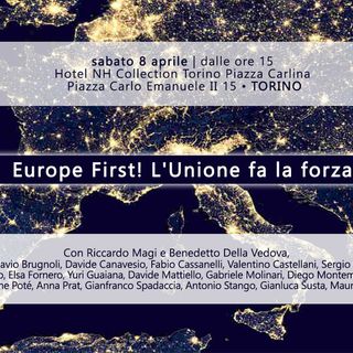Radicali: Europe First! Domani appuntamento a Torino