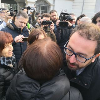 Il Ministro Alfonso Bonafede in occasione di un incontro con i familiari delle vittime della tragedia Thyssen
