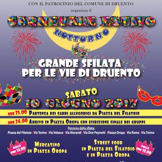 Druento prepara il suo carnevale speciale: estivo e notturno