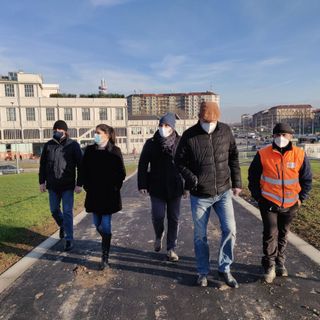 Appendino al Parco Dora durante il sopralluogo