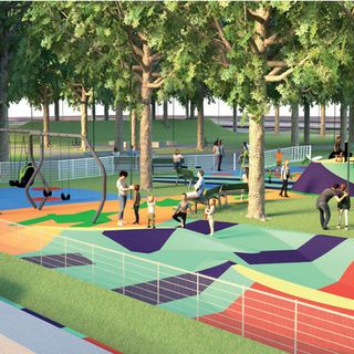 area giochi accessibile anche ai bambini disabili