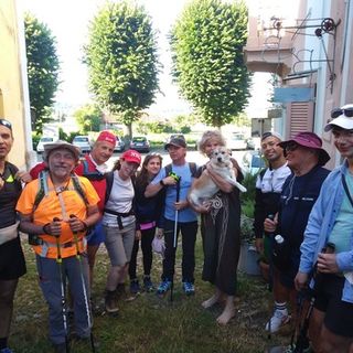 Missione compiuta per gli atleti non vedenti, arrivati a Oropa dopo 3 giorni e 65 km di cammino