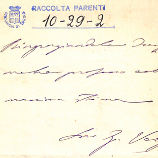 documento scritto a mano e firmato