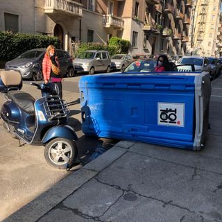 bagno mobile ribaltato