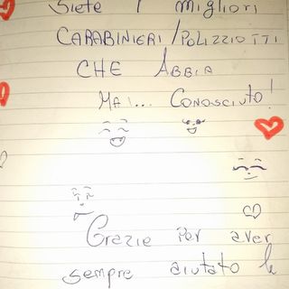 &quot;Siete i migliori&quot;: una bambina racconta il dramma della sua famiglia ringraziando i poliziotti