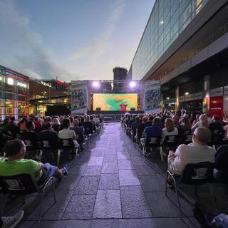 Immagine di repertorio in notturna di Parco Dora Live