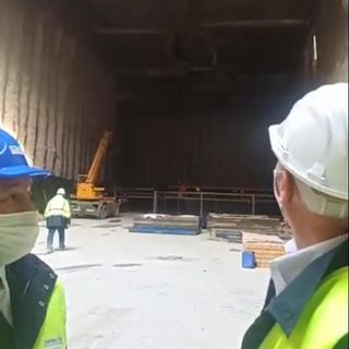 cantiere metro a Collegno