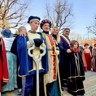 personaggi carnevale rivoli - foto d'archivio