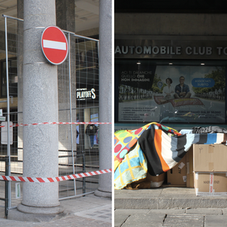 Il giaciglio del clochard si è spostato di 30 metri