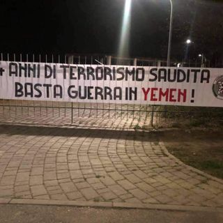 Striscioni di CasaPound per lo Yemen a Torino, Ivrea, Venaria, Settimo e Piossasco