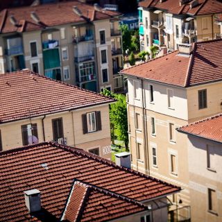 case popolari viste dall'alto