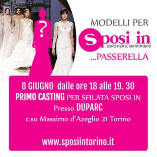 L'8 giugno modelli per sposi in passerella a Torino