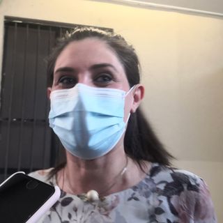 Chiara Appendino con la mascherina