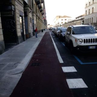 Via Nizza, concluso il primo tratto di pista ciclabile