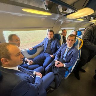 Lo Russo e Cirio insieme a Salvini sul treno