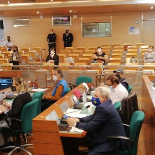 L'aula del consiglio comunale di Grugliasco