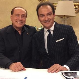 Alberto Cirio con Silvio Berlusconi