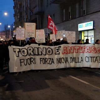 Si è conclusa senza incidenti la manifestazione degli antifascisti a Torino: &quot;Fuori Forza Nuova dalla città&quot; (FOTO E VIDEO)