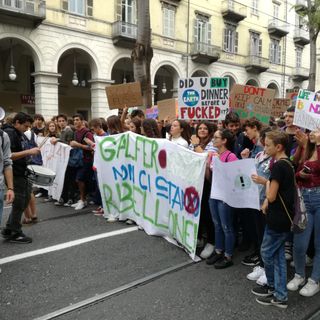 Immagine dei cortei di Fridays For Future a Torino