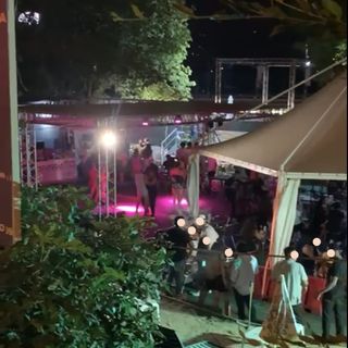 punto estivo trasformato in discoteca