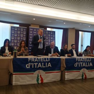 Esponenti Fratelli d'Italia con Crosetto