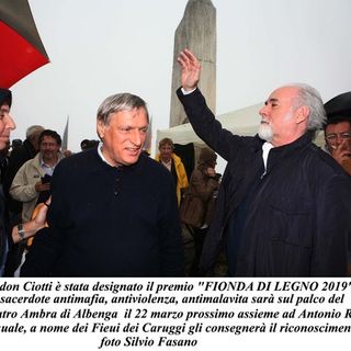 Sorpresa ad Albenga: a don Ciotti la Fionda 2019
