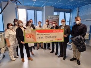 Conad Nord Ovest dona 110 mila euro alla Fondazione Forma per sostenere il Regina Margherita Conad Nord Ovest dona 110 mila euro alla Fondazione Forma per sostenere il Regina Margherita
