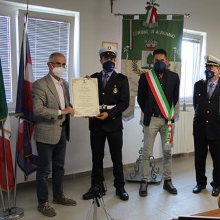 Cerimonia di consegna per l'encomio