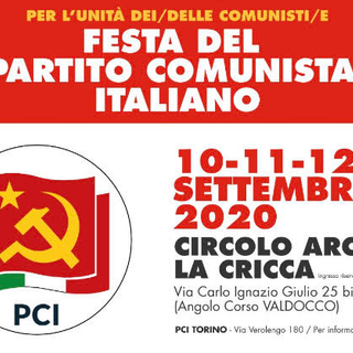 Dal 10 settembre al via la Festa del Partito Comunista Italiano