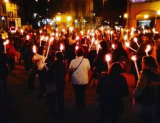 fiaccolata contro le mafie - foto di archivio