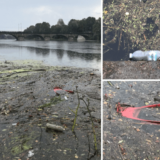 Il Po è una discarica a cielo aperto: un tappeto di plastica inquina le acque del fiume