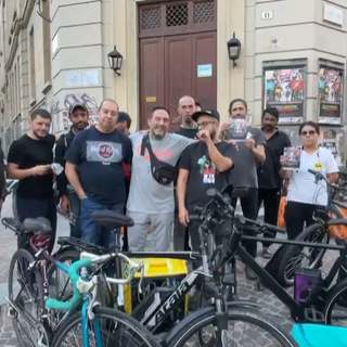 Flash mob dei rider in via Verdi
