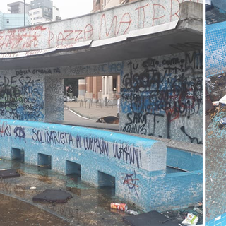 Giardino “Operaie della Fabbrica Superga”, la fontana è una discarica a cielo aperto