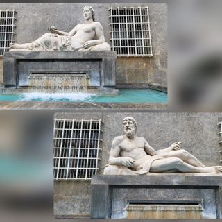 A Torino i fiumi assumono sembianze umane: fontane Po e Dora, due maestose opere d'architettura e ingegno