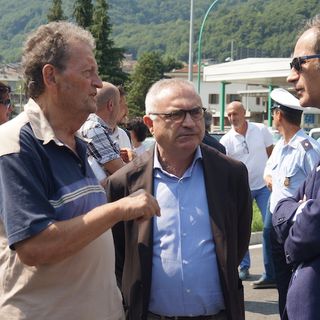 Quincinetto, il Prefetto di Torino in sopralluogo con i sindaci dove è caduta la frana