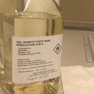 Coronavirus, Arpa Piemonte produce 8 tonnellate di gel igienizzante per forze dell'ordine e personale sanitario